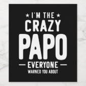 私はパポ熱狂するみんなの贈り物 ワインラベル (シングルラベル)