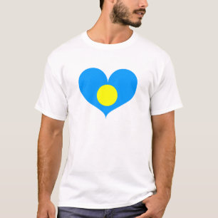 私はパラオ国旗を愛している Tシャツ