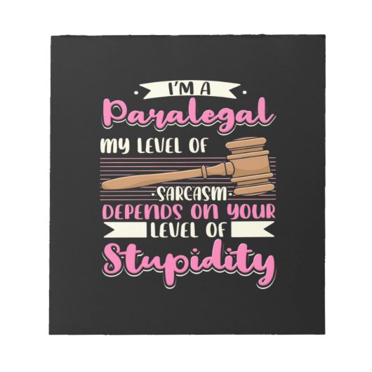 私はパラレガルです ノートパッド (正面)