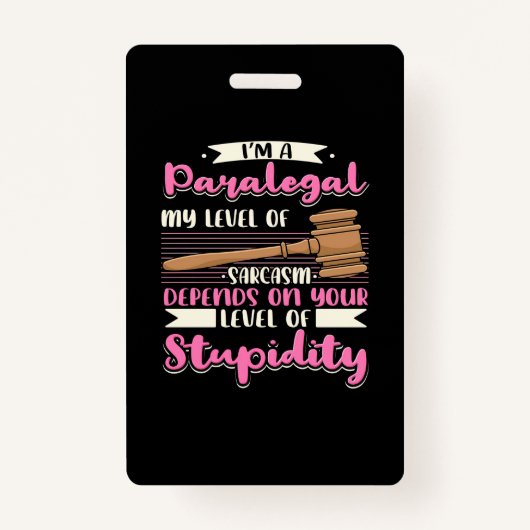 私はパラレガルです バッジ (正面)