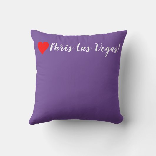 私はパリが大好きだが、唯一ラスベガス装飾用クッション クッション (裏面)