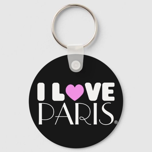 私はパリが大好きだ |キーチェーン キーホルダー (正面)