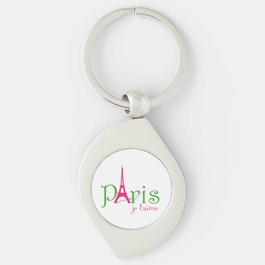私はパリが大好きだ キーホルダー (正面)