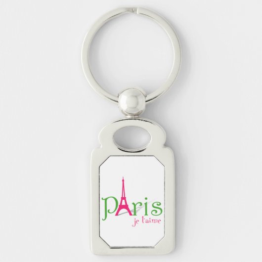 私はパリが大好きだ キーホルダー (正面)