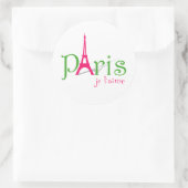 私はパリが大好きだ ラウンドシール (バッグ)