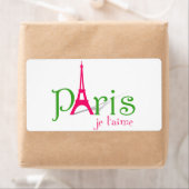 私はパリが大好きだ ラベル (インサイチュ)