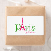 私はパリが大好きだ ラベル (インサイチュ)