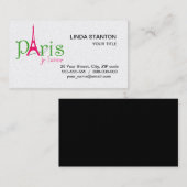 私はパリが大好きだ 名刺 (正面/裏面)