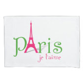 私はパリが大好きだ 枕カバー (正面)