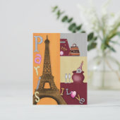 私はパリが大好きです ポストカード (スタンド正面)
