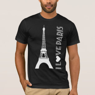 私はパリが大好き  エッフェルタワー Tシャツ