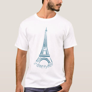 私はパリが大好き エッフェルツアー Tシャツ