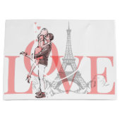 私はパリが大好き ラージペーパーバッグ (正面)