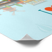 私はパリが大好き | Cityscapeデザイン ポスター (角)