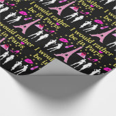 私はパリに行きたい ラッピングペーパー (角)