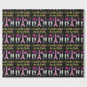 私はパリに行きたい ラッピングペーパー (フラット)