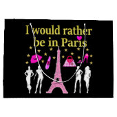 私はパリに行きたい ラージペーパーバッグ (裏面)