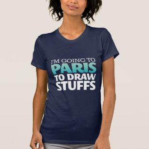 私はパリのおもしろTシャツに行っています Tシャツ