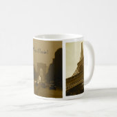 私はパリのマグを愛します コーヒーマグカップ (正面右)