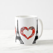 私はパリを愛します コーヒーマグカップ (正面右)