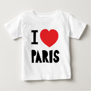 私はパリを愛します ベビーTシャツ