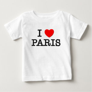 私はパリを愛します ベビーTシャツ