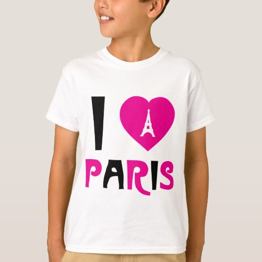 私はパリを愛します Tシャツ (正面)