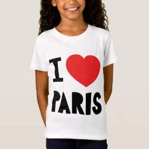 私はパリを愛します Tシャツ