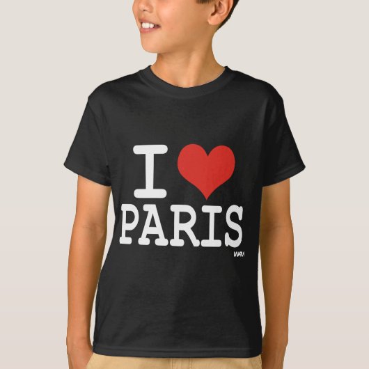 私はパリを愛します Tシャツ (正面)