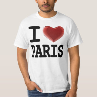 私はパリを愛します Tシャツ