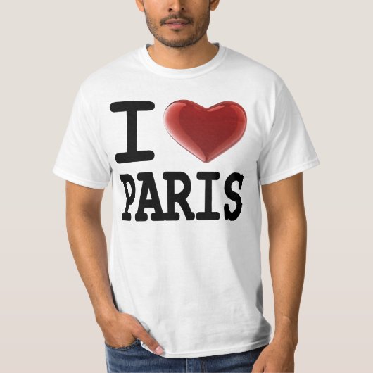 私はパリを愛します Tシャツ (正面)