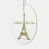 私はパリエッフェル塔記念碑にむしろあります セラミックオーナメント (左)