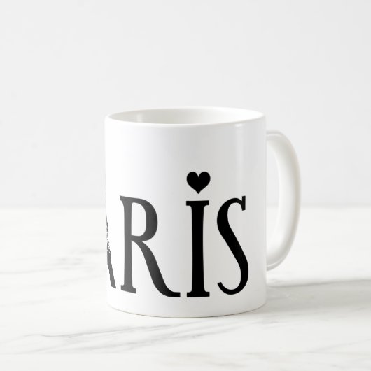 私はパリモグが大好き コーヒーマグカップ (正面右)