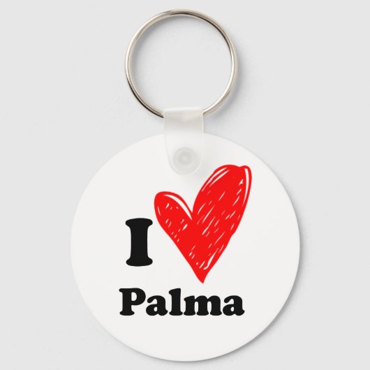 私はパルマを愛する キーホルダー (正面)