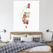 私はパレスチナが大好き故郷パレスチナの地図 キャンバスプリント (インサイチュ (寝室))