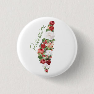 私はパレスチナが大好き故郷パレスチナの地図 缶バッジ