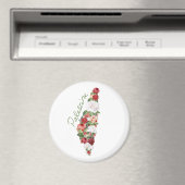 私はパレスチナが大好き私の故郷パレスチナの地図を作る マグネット (インサイチュ (食洗機))