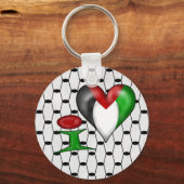 私はパレスチナが大好き キーホルダー (正面)