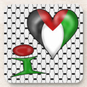 私はパレスチナが大好き コースター (正面)