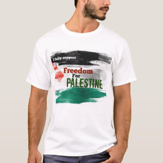 私はパレスチナの自由を全面的に支持する Tシャツ