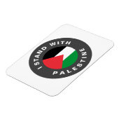 私はパレスチナ国旗の文字と共カスタムに立つ マグネット (左側)