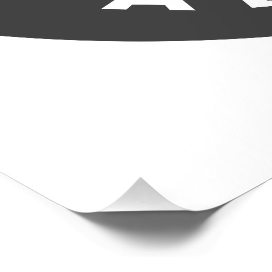 私はパレスチナ国旗を掲げカスタムた文字 ポスター (コーナー)