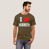 私はパロットが大好きだ Tシャツ (正面フル)