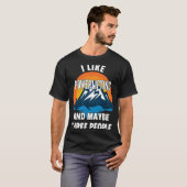 私はパワーリフティングが好きで、3人くらいかな Tシャツ (正面フル)