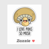 私はパンが大好きムースおもしろいマッシュルームパン シール (シート)