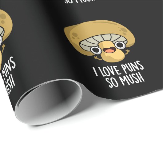 私はパンが大好きムースおもしろいマッシュルームプンダーク ラッピングペーパー (ロールコーナー)