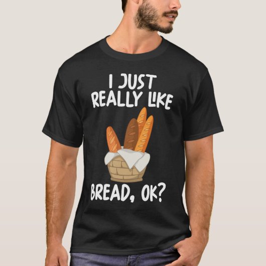 私はパンが大好き Tシャツ (正面)