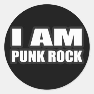私はパンクロックの人の女の子のパンク音楽です ラウンドシール