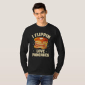私はパンケーキメーカーのマシンパンケーキ大好き Tシャツ (正面フル)