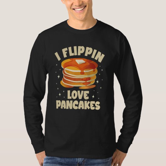 私はパンケーキメーカーのマシンパンケーキ大好き Tシャツ (正面)